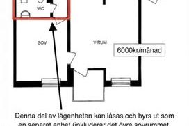 Rum med egen toalett i Spånga/Tensta