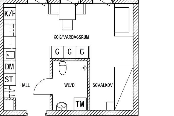 Modern 1:a, 33 kvm i centrala Örebro